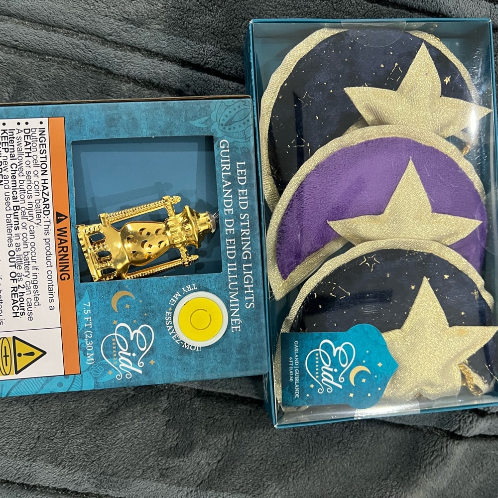 Eid LED String Lights with Stars and banners